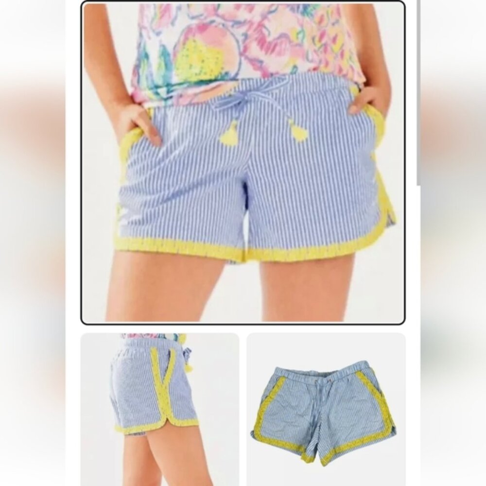 LILLY PULITZER  Katia Embroidered  Shorts in blue peri sizzle Sz.XS New
